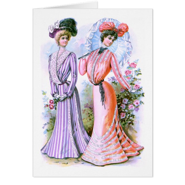 vestidos de la moda de los 1900s (Frente)