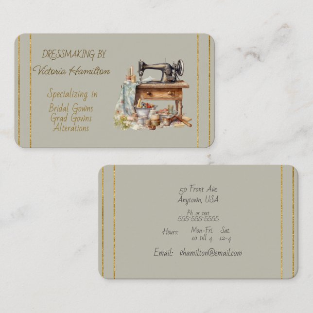 Vestidos de Novia Vestidos de Graduación Tarjeta d (Anverso / Reverso)