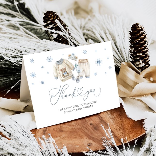 Vestimenta de invierno - Tarjeta de agradecimiento (Subido por el creador)