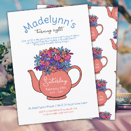 Vestir a los Chicas del Fiesta del té Invitación a