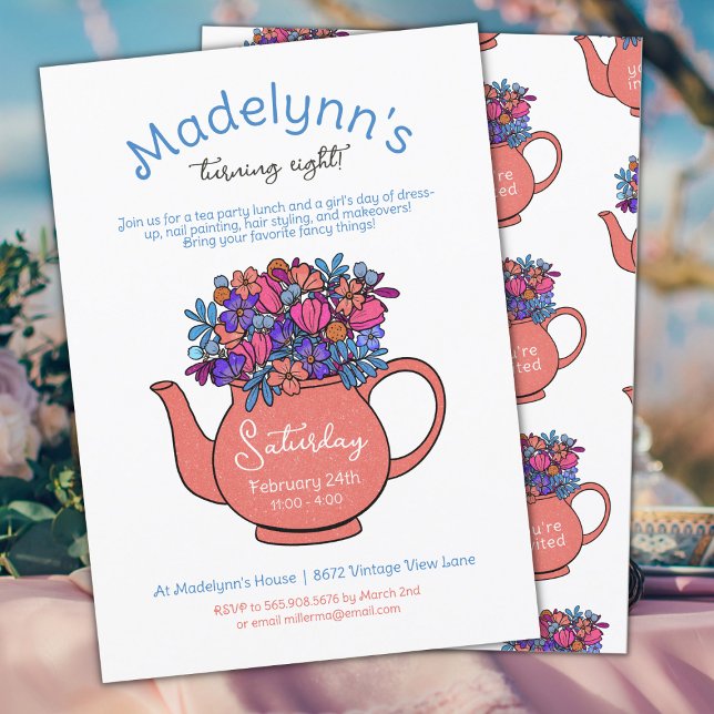 Vestir a los Chicas del Fiesta del té Invitación a (Subido por el creador)