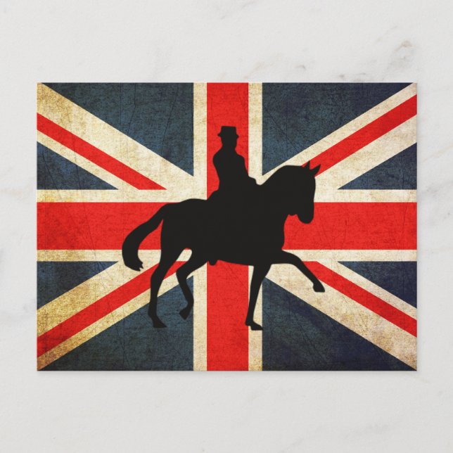 Vestir caballo con la tarjeta postal Union Jack Fl (Anverso)