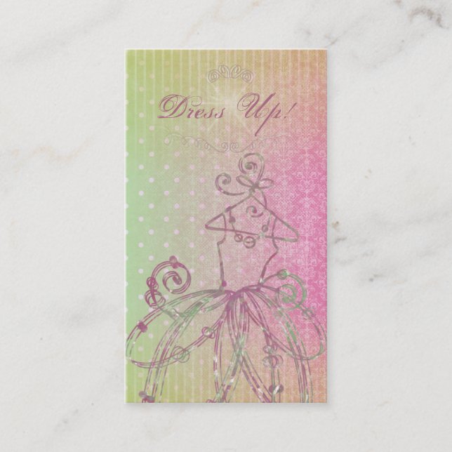 ¡Vestir! Tarjetas de visita (Anverso)