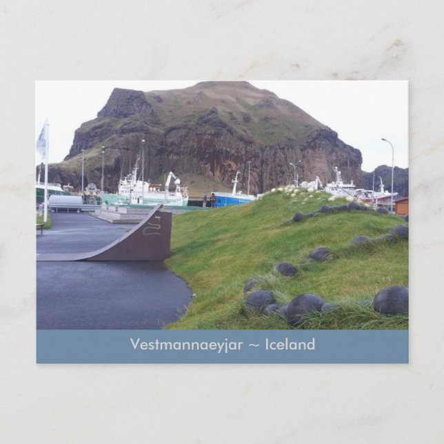 Vestmannaeyjar, postal de Islandia (Anverso)