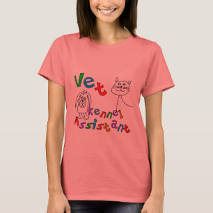 Vet Kennel Asistente para camisetas y regalos