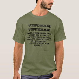 VETERAN DE VIETNAM juró camiseta verde camiseta