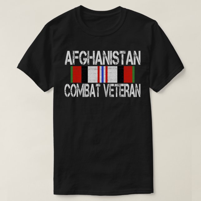 Veterana camiseta de combate de Afganistán (Diseño del anverso)