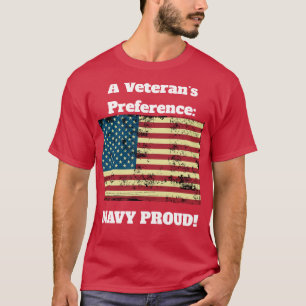 Veterana camiseta de la Marina Orgullosa