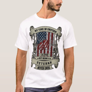 Veterana camiseta de tiempo