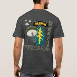 Veterano aerotransportado - Camiseta de las Fuerza