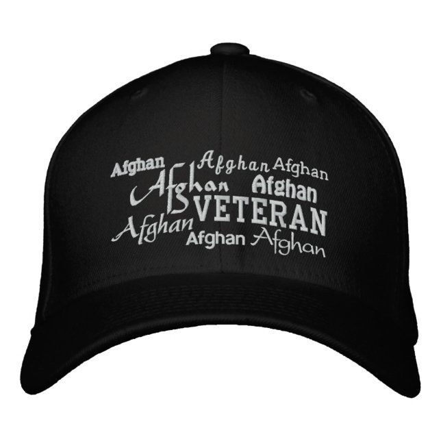 Veterano de Afganistán - Gorra bordado (Anverso)