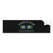 Veterano de guerra coreano pegatina a parachoques