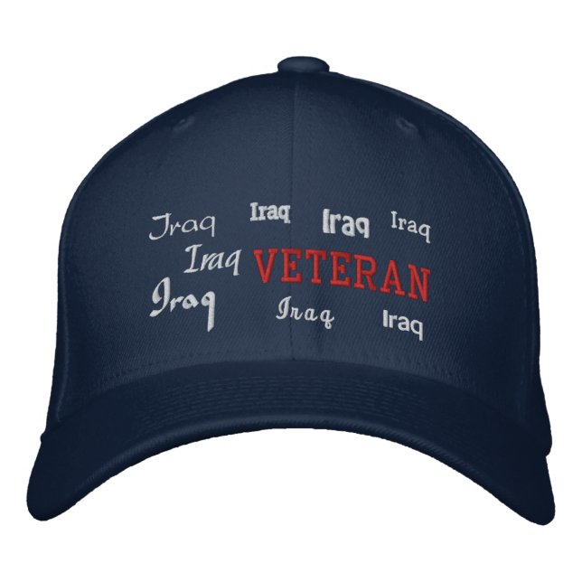 Veterano de Irak - Gorra bordado (Anverso)