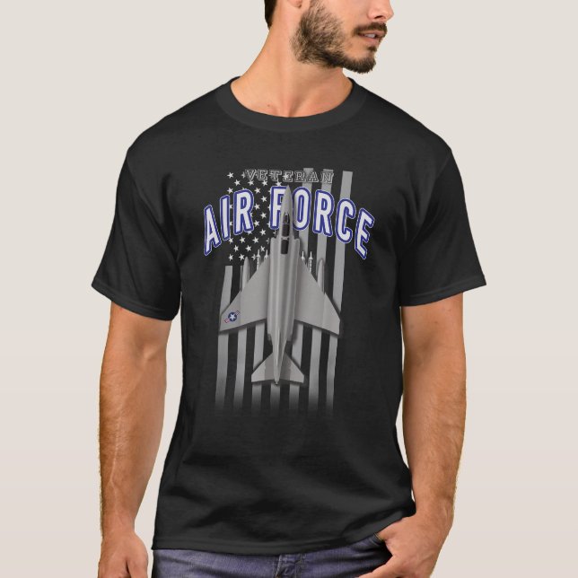 Veterano de la Fuerza Aérea F 4 Phantom y camiseta (Anverso)