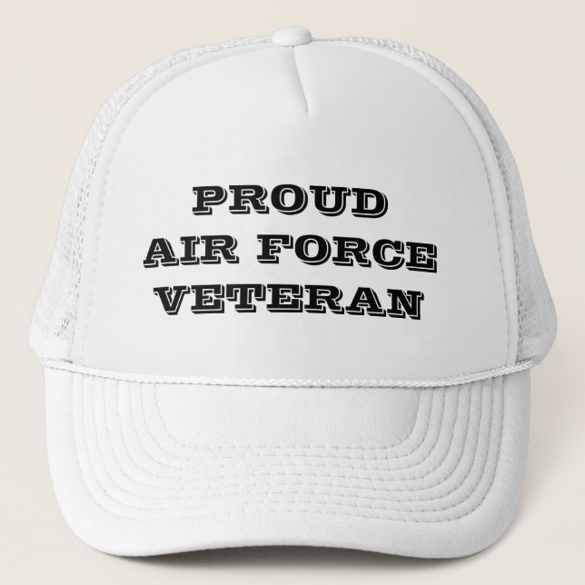 Veterano de la Fuerza Aérea Orgullosa gorra (Anverso)