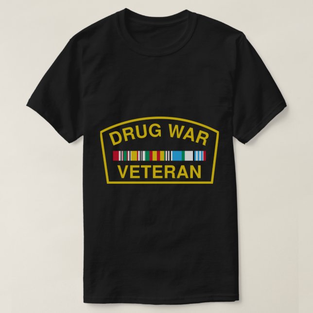 Veterano de la guerra contra la droga camiseta clá (Diseño del anverso)