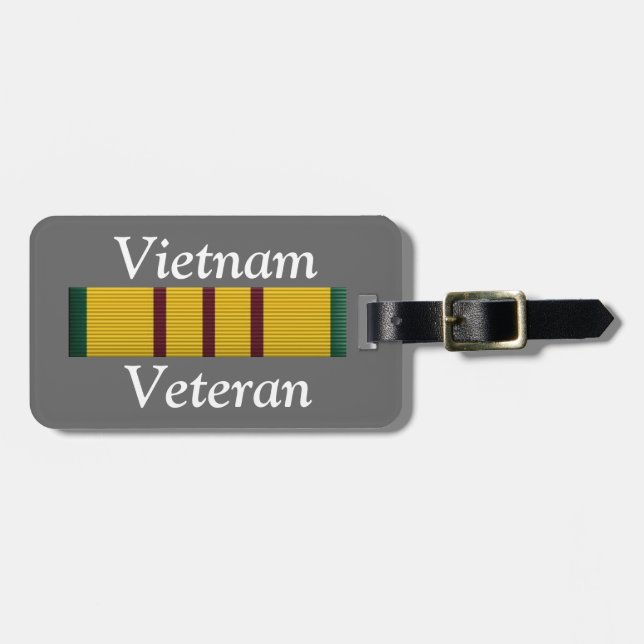 Veterano de Vietnam - etiqueta de equipaje (Frente Horizontal)