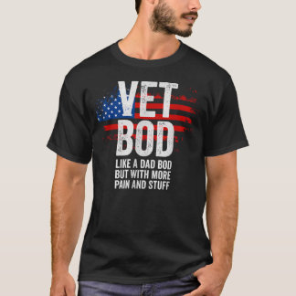 Veterano Divertido para Hombres Camiseta de Vetera