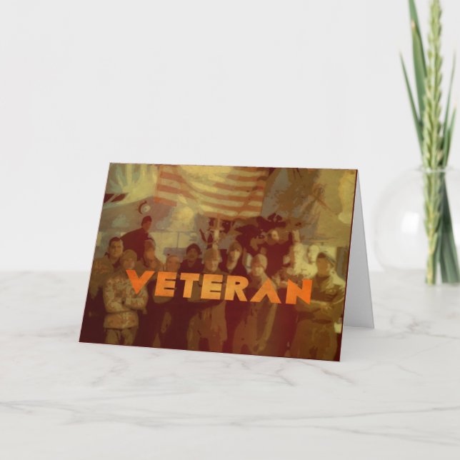 Veterano estadounidense - Tarjeta Militar del Día  (Anverso)