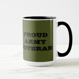 Veterano orgulloso del ejército de la taza