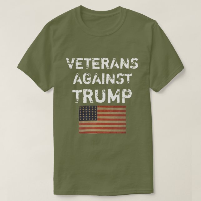 Veteranos contra la camiseta de Trump (Diseño del anverso)
