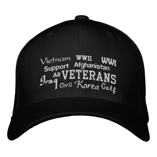 Veteranos de apoyo - Gorra bordado (Anverso)