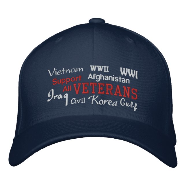 Veteranos de apoyo - Gorra bordado (Anverso)