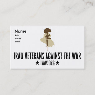 Veteranos de Iraq contra las tarjetas de visita de