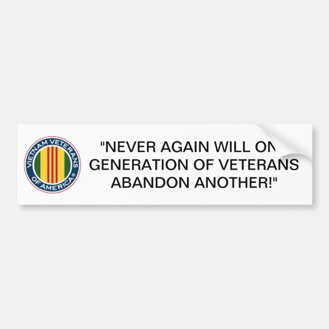 Veteranos de Vietnam de la pegatina para el (Frente)