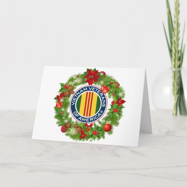 Veteranos de Vietnam de la tarjeta de Navidad de (Anverso)