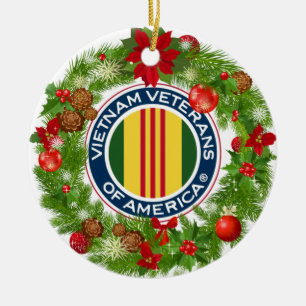 Veteranos de Vietnam del ornamento del navidad de