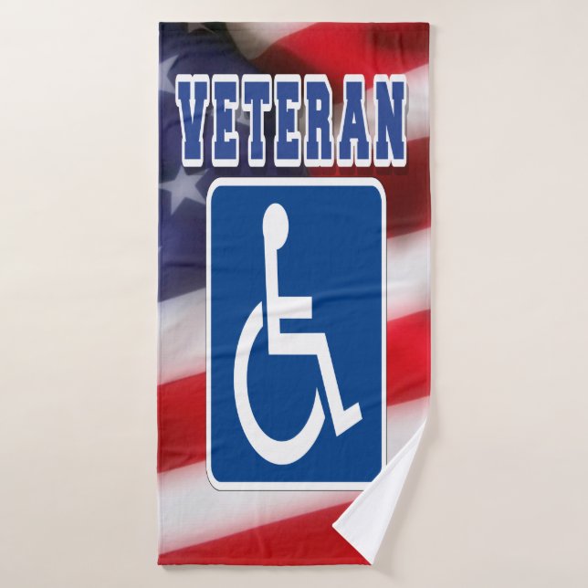 Veteranos discapacitados de los Estados Unidos (Toalla de baño)
