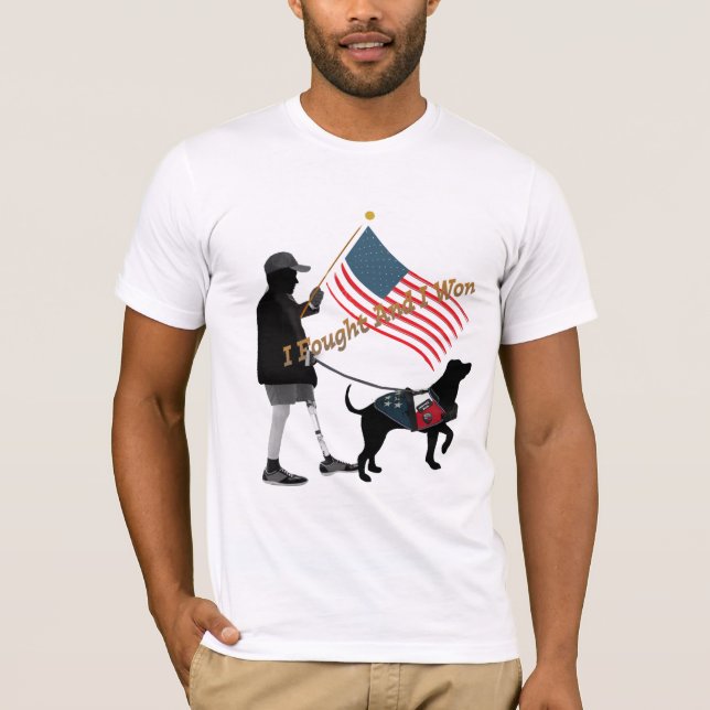 Veteranos discapacitados luchan contra camiseta (Anverso)