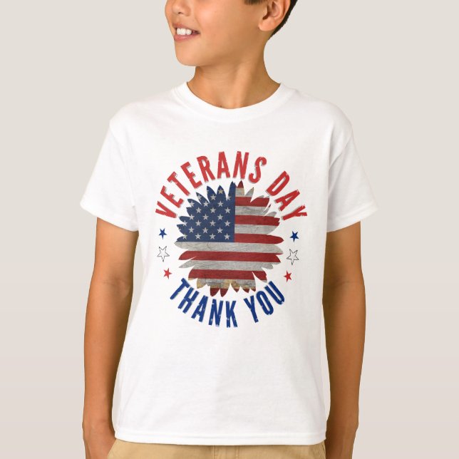 VETERANS DAY GRACIAS Camiseta (Anverso)