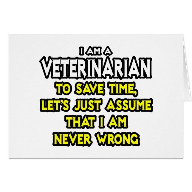 Veterinaria... Supongamos que nunca me equivoco (Anverso (Horizontal))