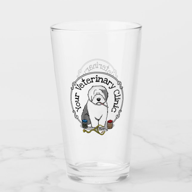 Veterinario Oveja Inglés Gray 1 Cute Vet (Anverso)