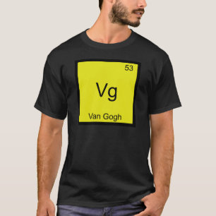 Vg - Camiseta de símbolo de elemento de química di