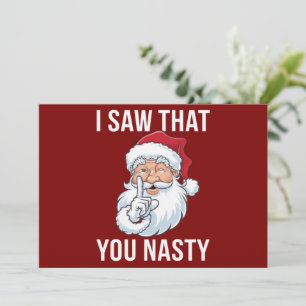 Vi Que Eres Un Desagradable Navidad Gracioso.