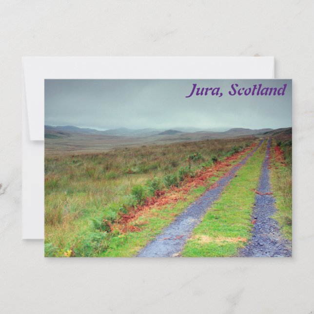 Vía de la Isla de Jura, tarjeta de Escocia (Anverso)