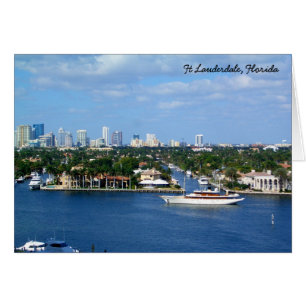 Vía de navegación intracoastal Ft Lauderdale y Sky