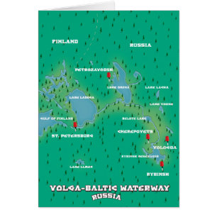 Vía fluvial Volga-Báltico Rusia