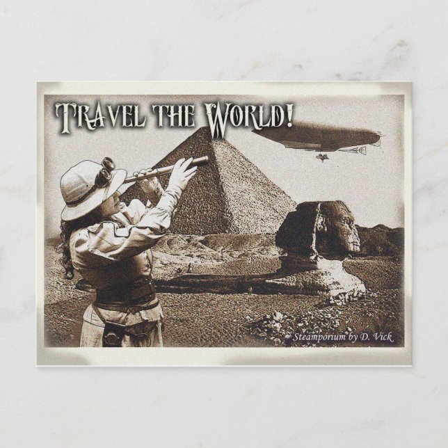 Viaja por la postal mundial (Anverso)