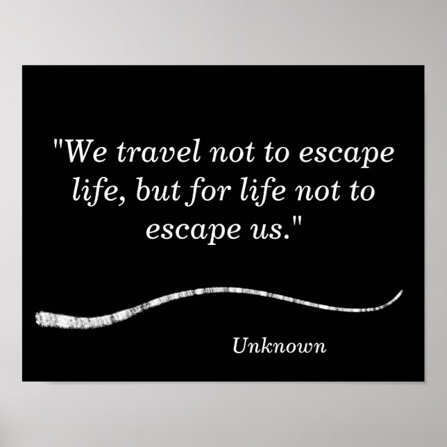 Viajamos para no escapar - impresión de arte (Frente)
