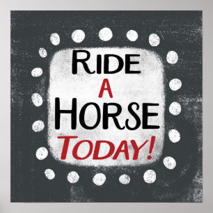 Viajar A Caballo Hoy Arte Pared Poster