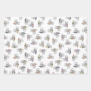 Viajar a Win papel de envoltura de bicicletas