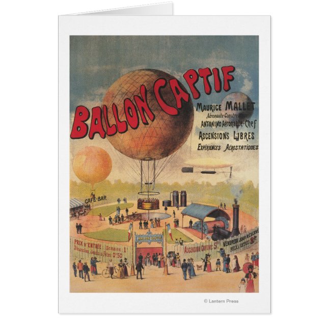 Viajar en globo cautivo a un Poster de exposición (Frente)