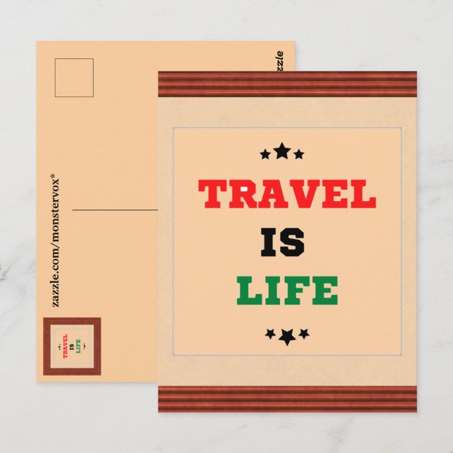 Viajar es postal de vida (Anverso / Reverso)