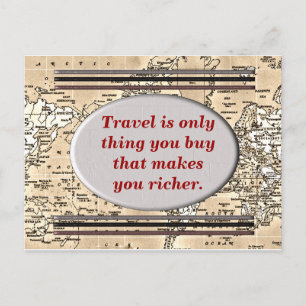 Viajar te hace más rico - postal