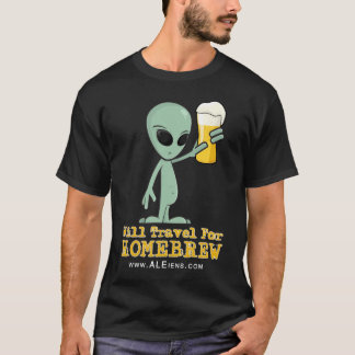 Viajará para el brew casero - camisa oscura