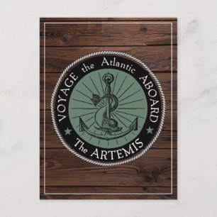 Viaje a bordo de la postal de Artemis